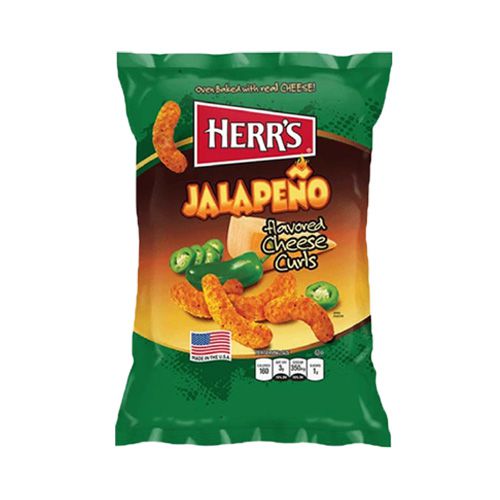 Herr's Jalapeño Flavored Cheese Curls 28gr