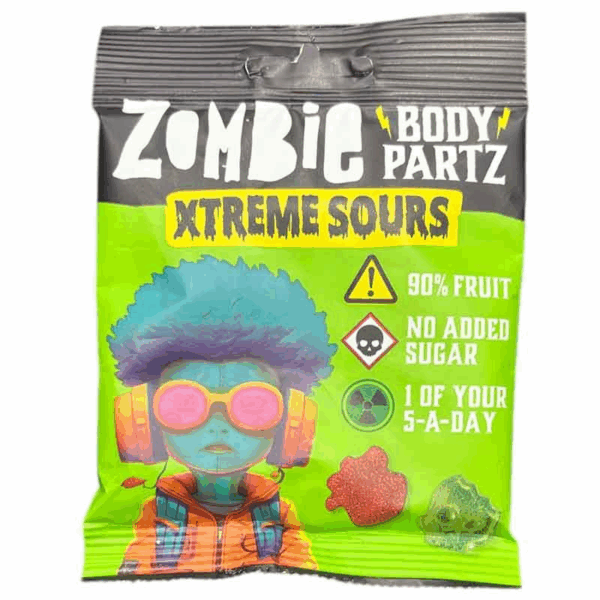 Zombie Xtreme Sours Body Partz Gummies 35gr