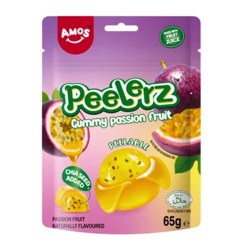Amos Peelerz Gummy Passion Fruit 65g