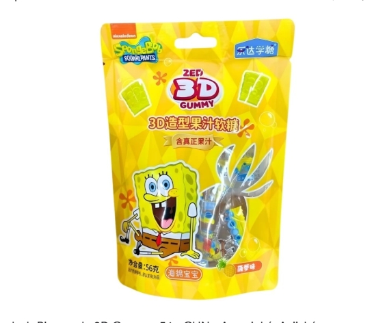 Spongebob Pineapple Shaped 3d Gummy 56g
