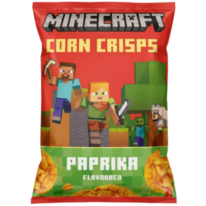 Snack Minecraft Corn Crisps Paprika 60g