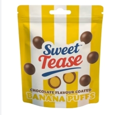 Sweet Tease Banana Puffs 80g
