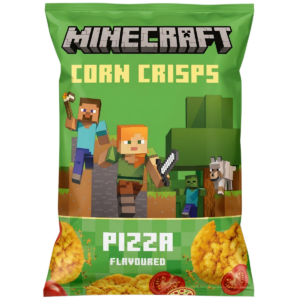 Minecraft Corn Chips Pizza 60g