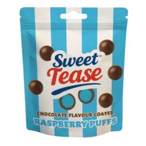 Sweet Tease Blue Raspberry Puffs 80g